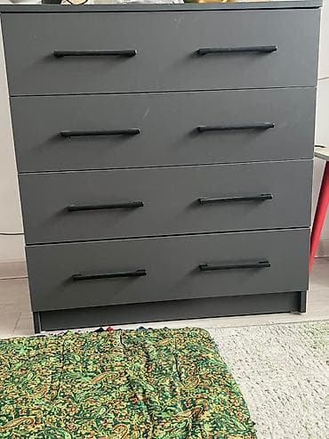 шкаф камод: Шифоньер, Прямой, цвет - Серый — 4