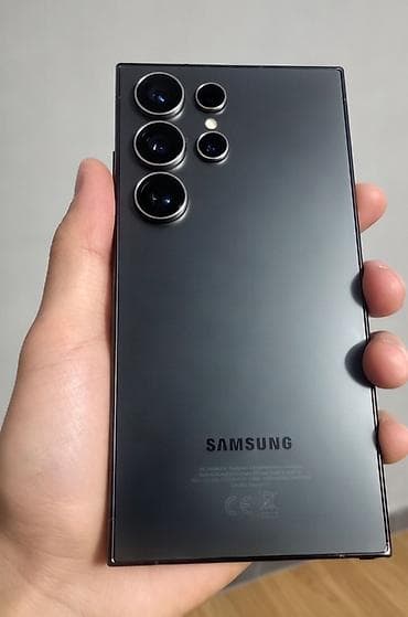 зарядка на планшет: Samsung Galaxy S24 Ultra, Б/у, 256 ГБ, цвет - Серебристый, 2 SIM — 1