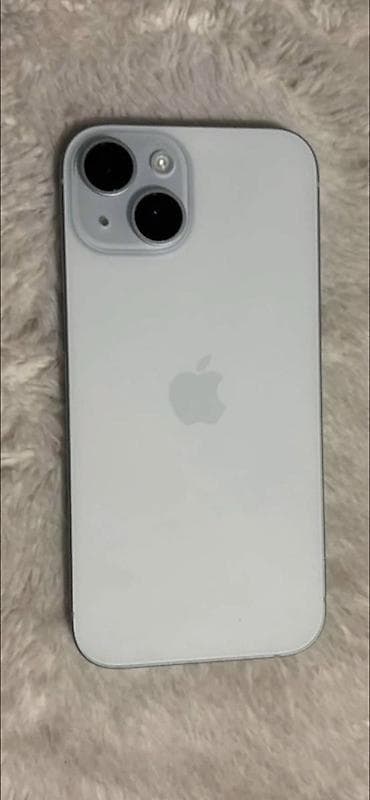 Техника жана электроника: IPhone 15, Колдонулган, 128 ГБ, Ак, Заряддоочу түзүлүш, Кабель, 90 % — 1