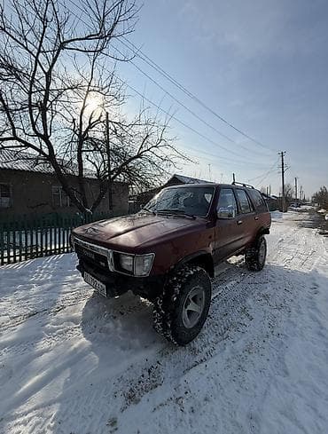 Унаа: Toyota 4Runner: 1991 г., 3 л, Кол менен иштөөчү, Бензин, Жол тандабас — 4
