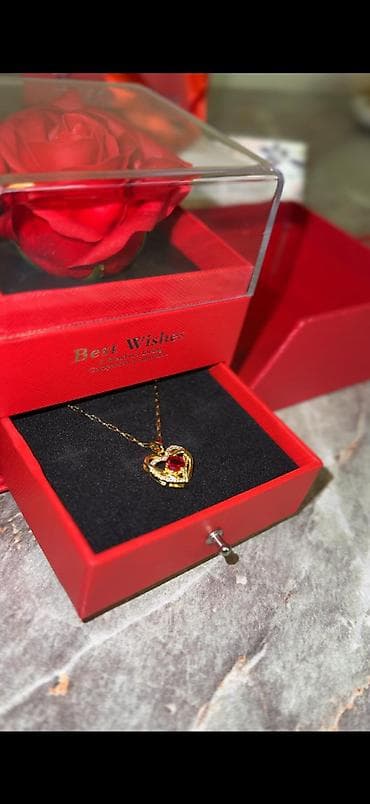 гп 5: Подарочный бокс «Best Wishes»: Вечная роза и украшение 🌹✨ Идеальное — 4