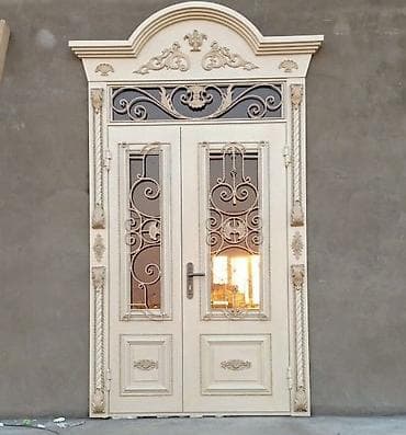 Ички жасалга: Буюртмага металл эшик, Жеке менчик үй үчүн, Эки эшиктуу, Болоттон — 4