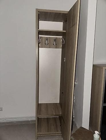 cupboard: Узкий шкаф-пенал для прихожей - Материал: ЛДСП с текстурой под — 2