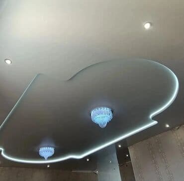 требуются монтажники натяжных потолков: Натяжной потолок Матовое, 3D потолки, Глянцевое Бесплатный замер, Гарантия, Монтаж — 7