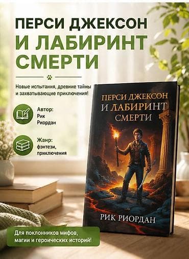 магия: Книга «Перси Джексон и Лабиринт смерти» - Автор: Рик Риордан - Жанр — 1