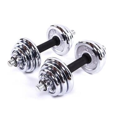 гантели хромированные 15 кг: Гантели хромированные разборные вес каждой гантели 10кг гантели — 2