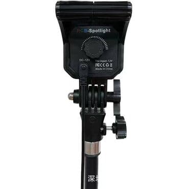 кольцевая лампа для видео: RGB Осветитель AL168 Источник питания: 50 Вт Тип источника света — 4