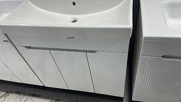 ракавина с тумбой: Тумба для ванны, С раковиной, цвет - Белый — 1