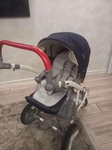 коляски трансформеры: Детская коляска-трансформер 3 в 1 Avenger (цвет: темно‑синий/молочный — 3