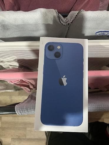 iphone d: IPhone 13, Б/у, 128 ГБ, Синий, Коробка, 89 % — 4
