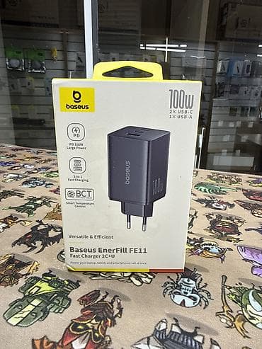 ac adapter: Сетевое зарядное устройство Baseus EnerFill FE11 (Fast Charger 2C+U) — 2