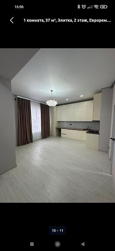 1 комната, 37 м², Элитка, 2 этаж, Евроремонт