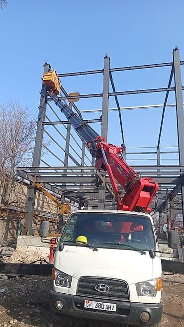 строительные лес: Услуги автовышки/кран-манипулятора на базе Hyundai. - Телескопическая — 1