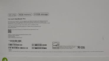 макбук м4: Ноутбук, Apple, 16 ГБ ОЗУ, 14 ", Новый, Для работы, учебы, память SSD — 5