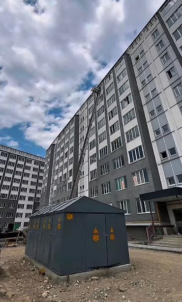 Квартиры: 1 комната, 54 м², 107 серия, ул. Алматинка / Чуй 107 серия, 8 этаж, ПСО (под самоотделку) — 1