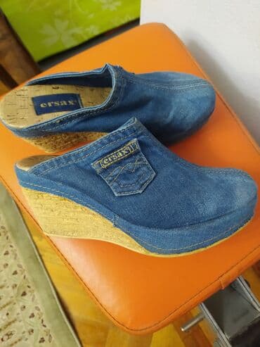 кроксы крокс crocs: Сабо, 38.5, Leon, Б/у, цвет - Голубой, Самовывоз, Платная доставка — 3