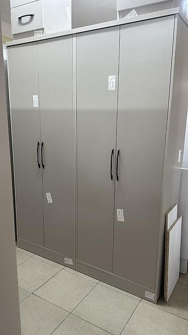 спальный гарнитур новый: Спальный гарнитур, Новый, Двуспальная кровать, Шкаф, Комод, ДСП, Бесплатная доставка, цвет - Серый — 4