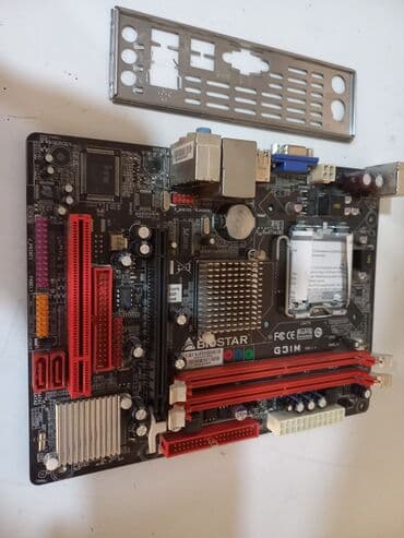 материнские платы biostar: Материнская плата, Б/у — 1