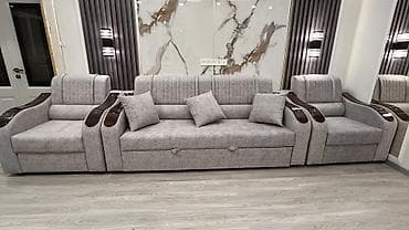 third edition solution: Комплект мягкой мебели, Новый, В рассрочку, Бесплатная доставка, цвет - Серый — 9