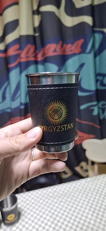 Аксессуары: Стальные рюмки, 4шт. в чехле (дермантин). С рисунком национального — 10