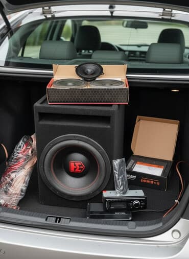 авто сабуфер: Комплект автозвука “под ключ” Состав: - Сабвуфер в корпусе — 3