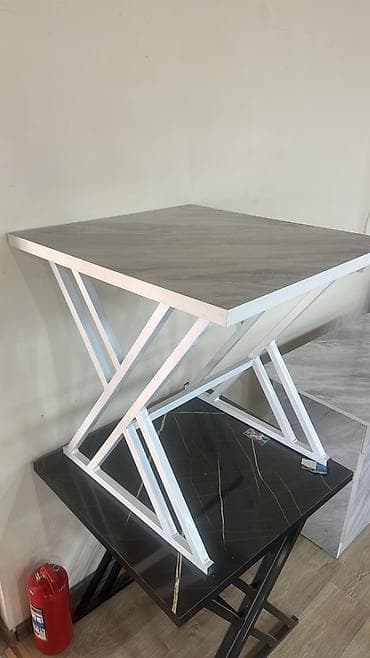 кухонный стол лофт: Кухонный стол, Прямоугольный, Нераскладной — 2