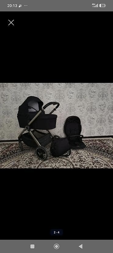 коляски бу ош: Продаю коляску два в одном, в комплекте ортопедический матрас — 3