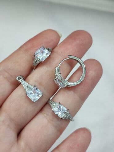 купить свадебное платье недорого: Набор украшений, Проба 925, Женские, Новый — 2