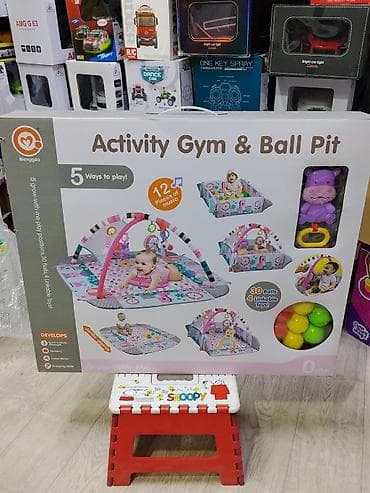 emo robot: Развивающий коврик с дугами и сухим бассейном Menggao “Activity Gym — 1