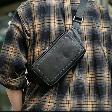 банный сумка: Поясная сумка, бананка, Новый, Материал: Натуральная кожа, Мужские — 2