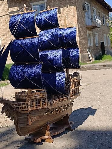 Деревянный макет парусного корабля ручной работы - Материал корпуса