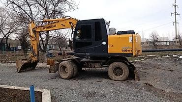 гигант кран: Экскаватор, Hyundai, 2010 г., Колесный — 2