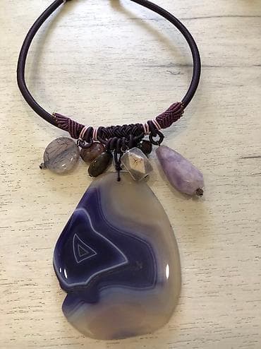 Колье: Неповторимое колье из натуральных камней, богатый, насыщенный — 2