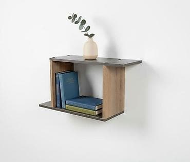 подвесная полка: Книжная полка, ЛДСП, Подвесная — 1