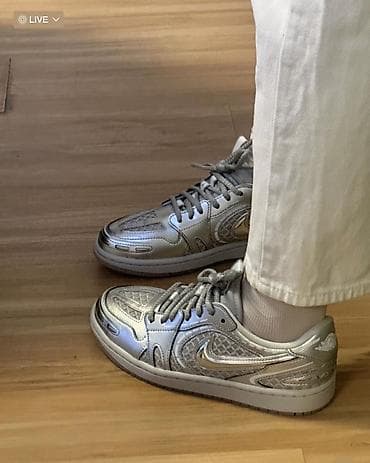 данки найк: Кроссовки, 38.5, Nike, Новый, цвет - Серебристый, Самовывоз — 7