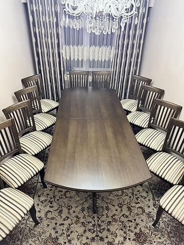 coffee table: Стол и стул для зала, цвет - Коричневый — 1