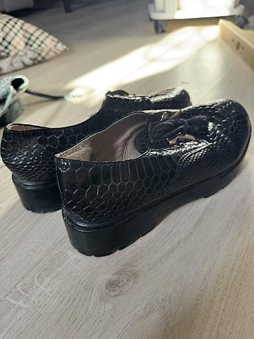 shoe rack: Лоферы, 36, 40, Zara, Б/у, цвет - Черный — 3