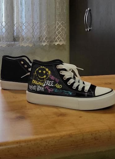 кроссы оригинал: Кеды 36 размер. Купили новые,размер не подошёл. Унисекс, средняя — 3