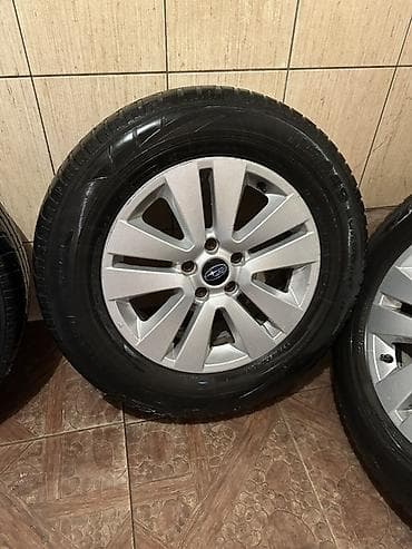 r17 на субару: Колеса в сборе 225 / 65 / R 17, Б/у, Литые, отверстий - 4 — 4