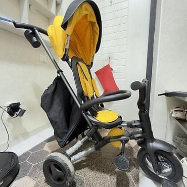 team terzo: Детский трехколесный велосипед-каталка QPlay (серия S700), желтый — 6