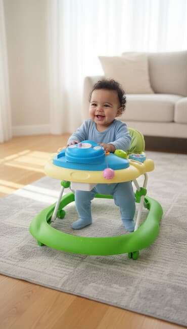 Детские ходунки с игровой панелью б/у в хорошем качестве - Яркая