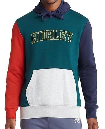 HURLEY. Худи из флиса с цветными блоками. Почувствуйте себя комфортно
