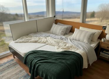 продам кровать двуспальную: Односпальная кровать, Б/у, С матрасом, длина - 200 см — 1