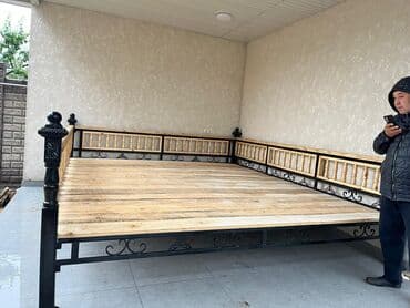 садовые беседки: Тапчан 3 x 3 x 3 м, Металл — 11