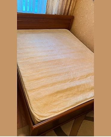 дешевые кровати двуспальные: Двуспальная кровать, Б/у, С матрасом, длина - 200 см — 1