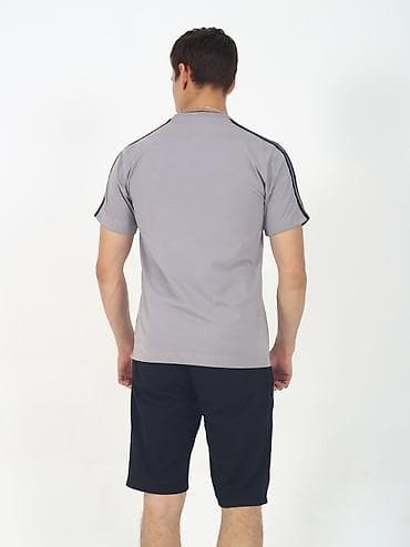 адидас климакул: Мужская спортивная футболка adidas - Цвет: серый - Классический — 4