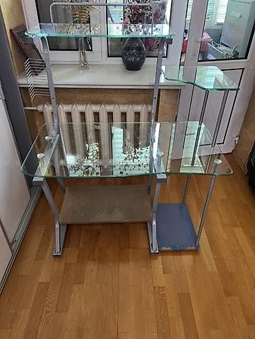 study table: Компьютерный стол, Б/у, С полками — 1