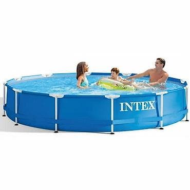 Спорт и отдых: 366/76см. Intex 28210 Каркасный бассейн Metal Frame, 6503л Сборный — 5