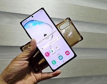 Samsung Note 10 Plus, Б/у, 256 ГБ, цвет - Черный, 1 SIM