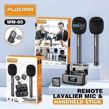 wireless microphone: PLOKAMA WM-80 — беспроводной комплект для записи интервью и блогинга — 2